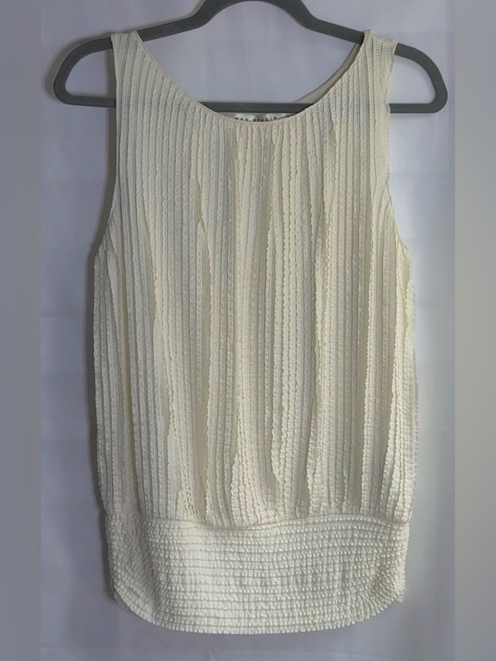 VINTAGE: Max Studio Knit Collection Sleeveless Blousen Shell Top